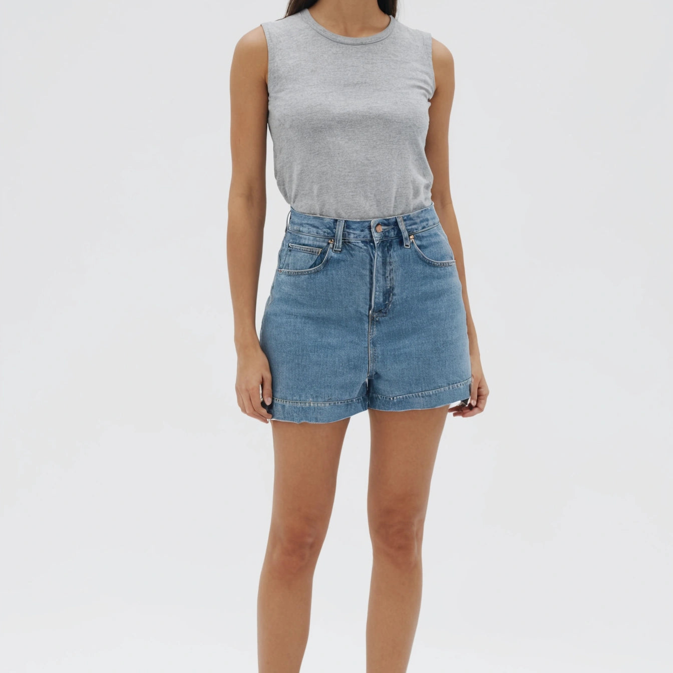 Boxy Denim Short