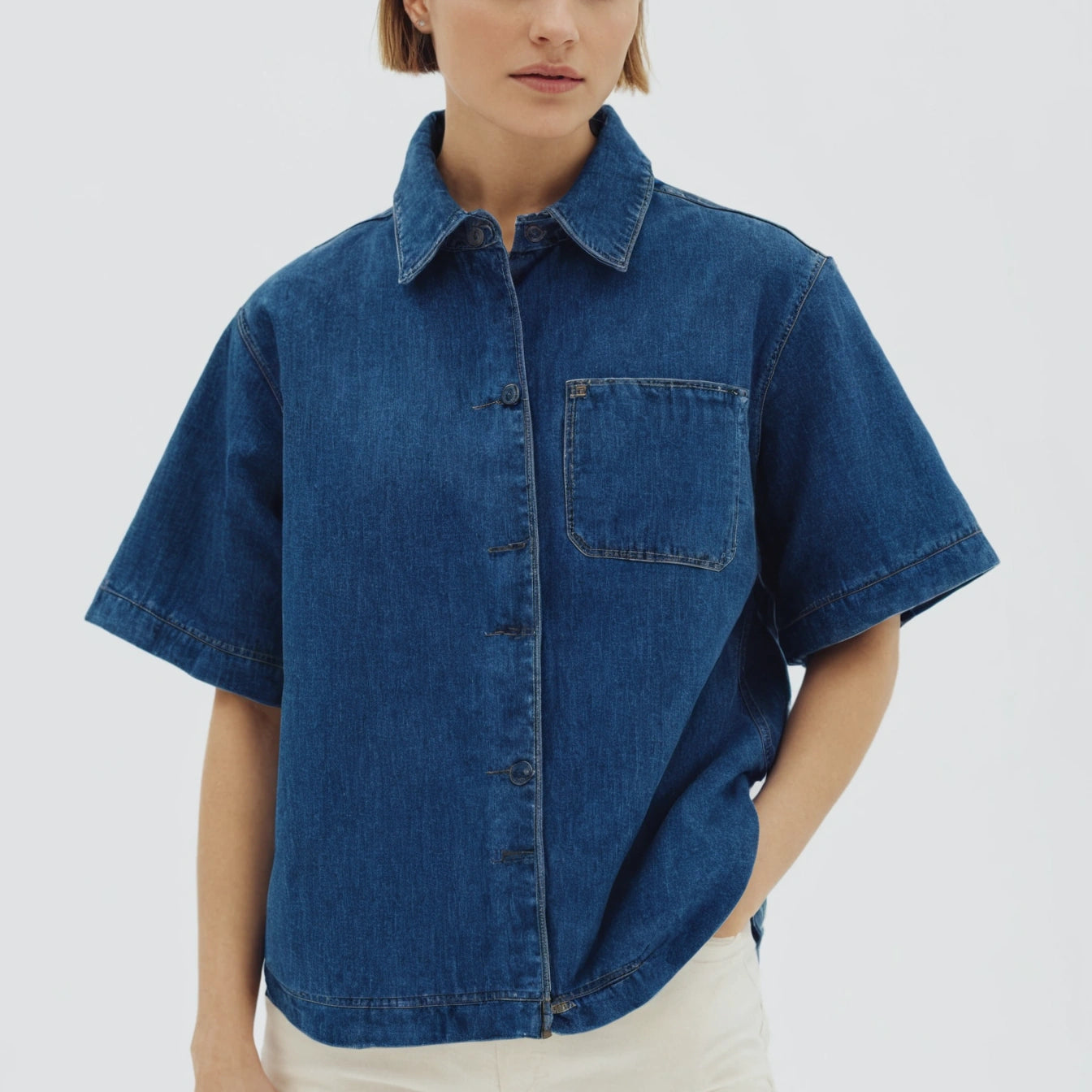 Marlow Boxy Denim Shirt