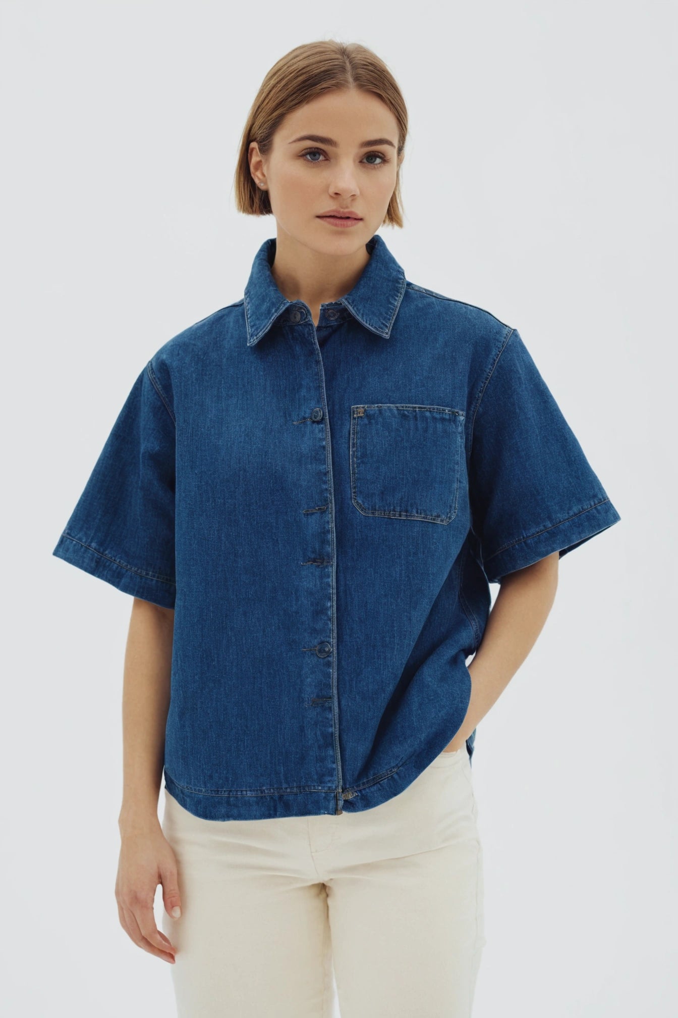 Marlow Boxy Denim Shirt