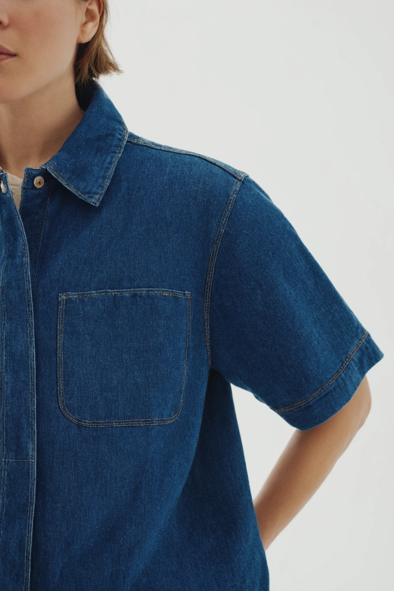 Marlow Boxy Denim Shirt