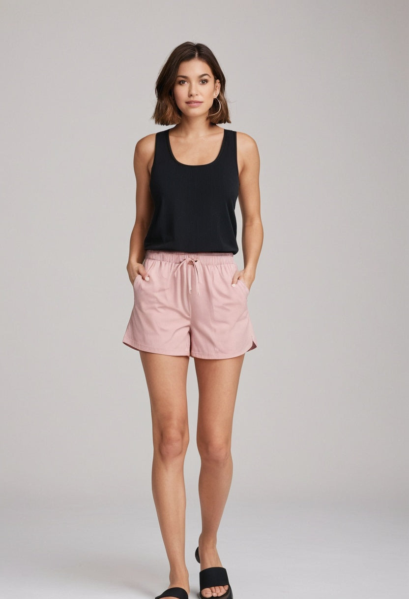 Philipa Poplin Short - lotus