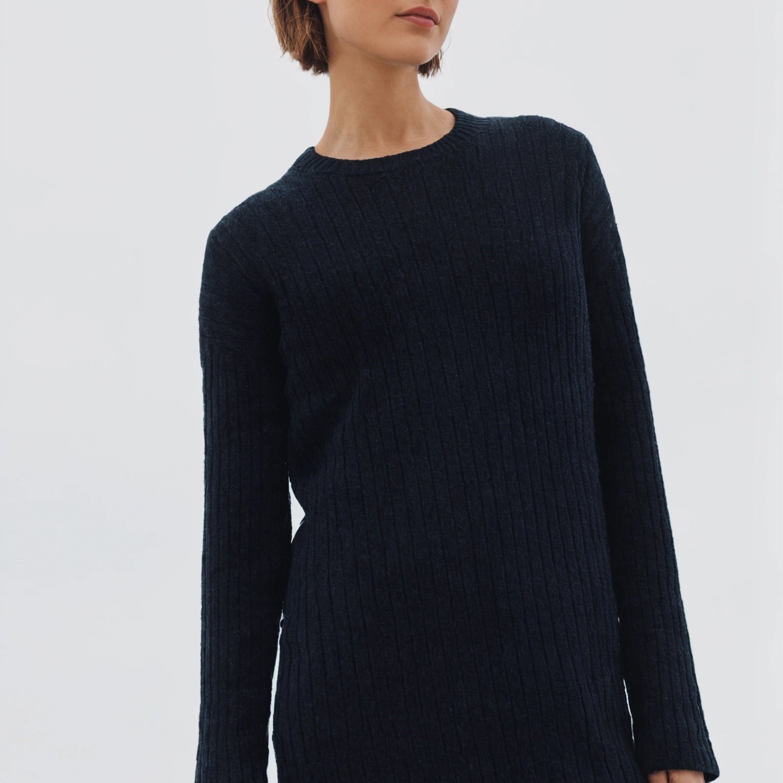 Wool Cashmere Rib Top