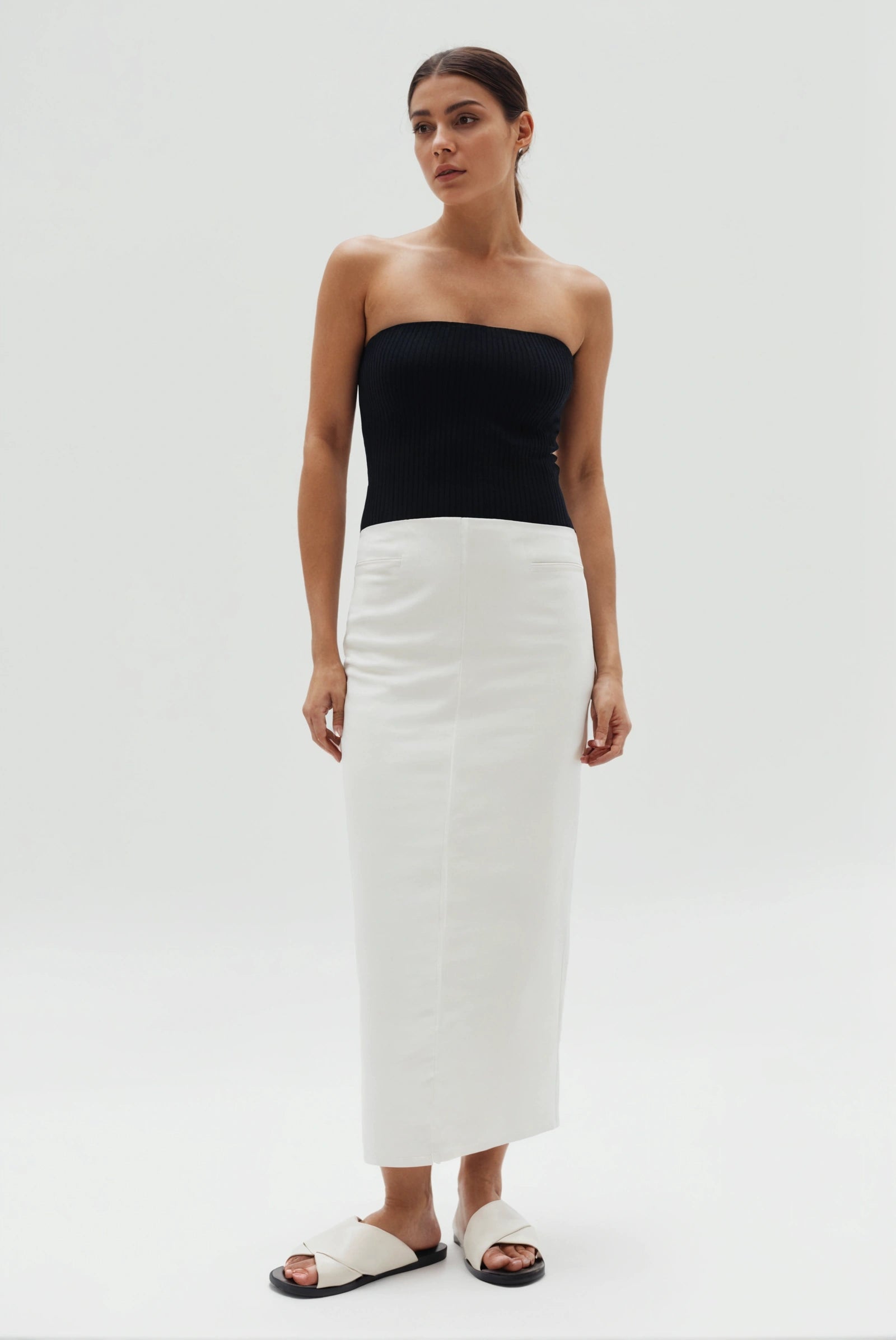 Skara Strapless Rib Top