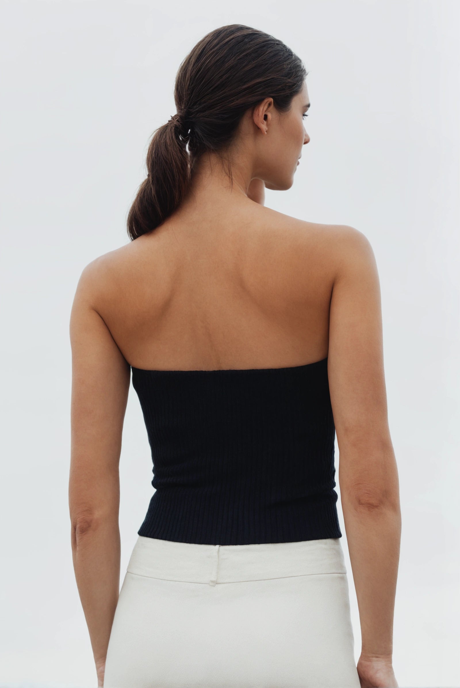 Skara Strapless Rib Top