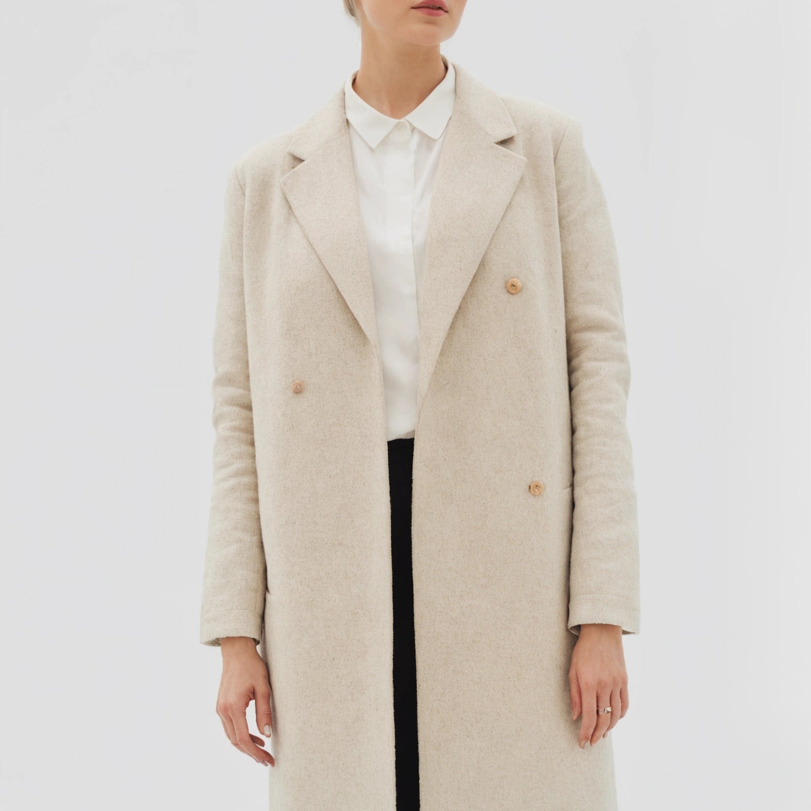 Single Breasted Wool Coat