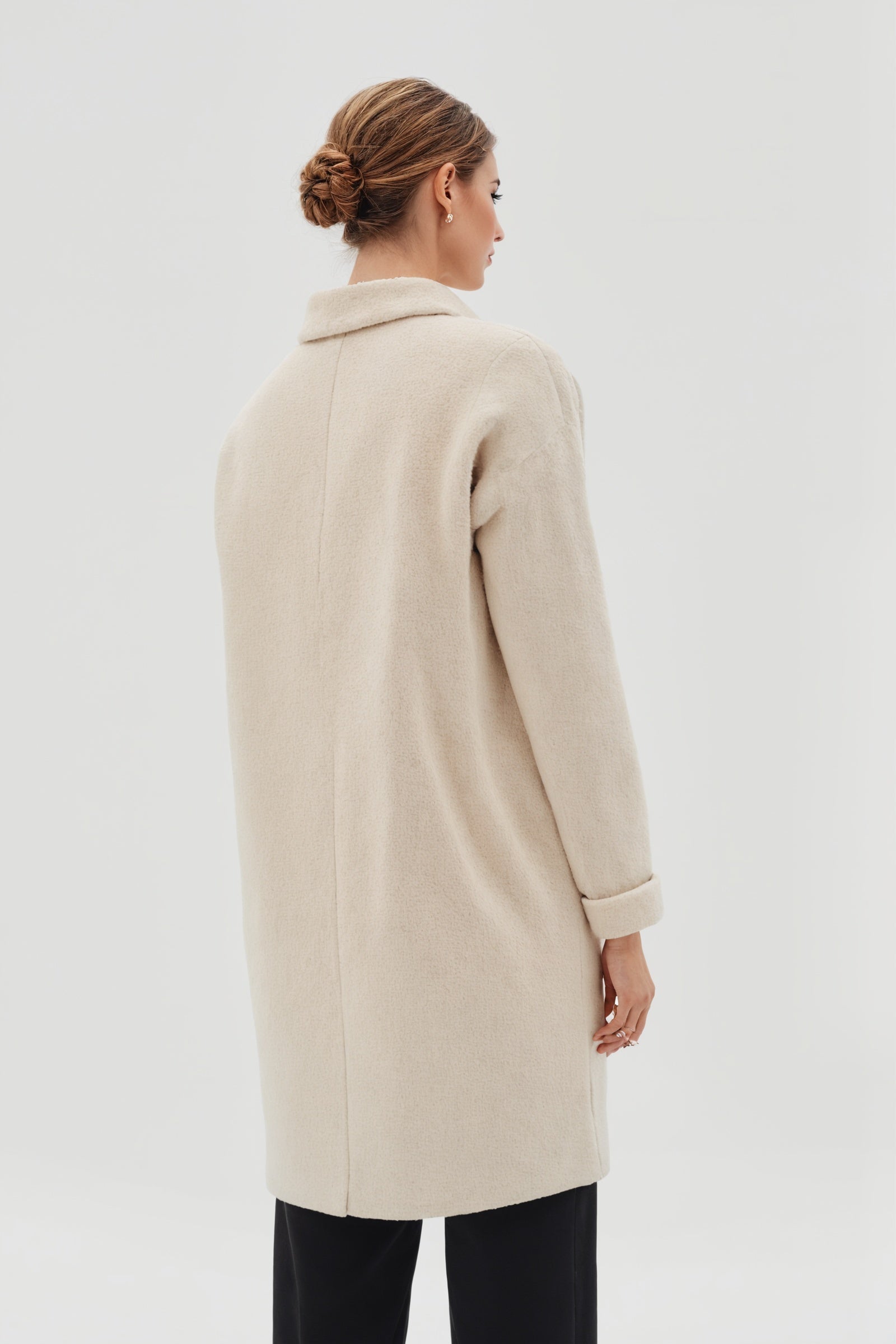 Single Breasted Wool Coat