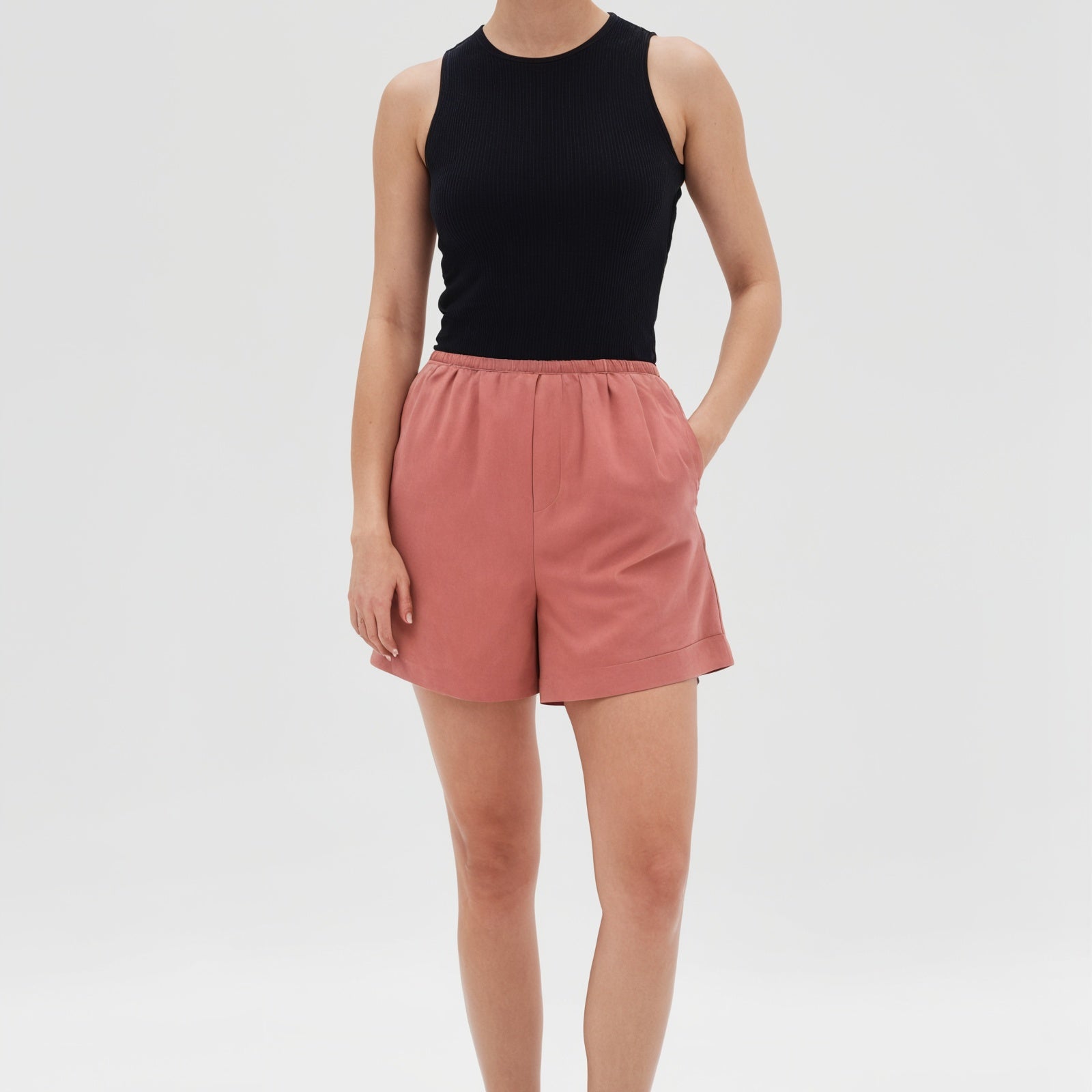 Philipa Poplin Short - lotus